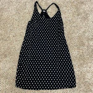 Old Navy Black with White Keyhole Racerback Sundress – S Petite